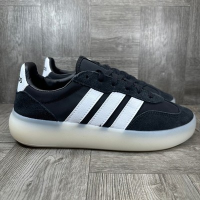 Adidas Barreda Decode Women 6.5 Black White Suede NEW JR3102