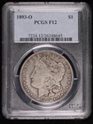 1893 O Morgan Silver Dollar PCGS F-12