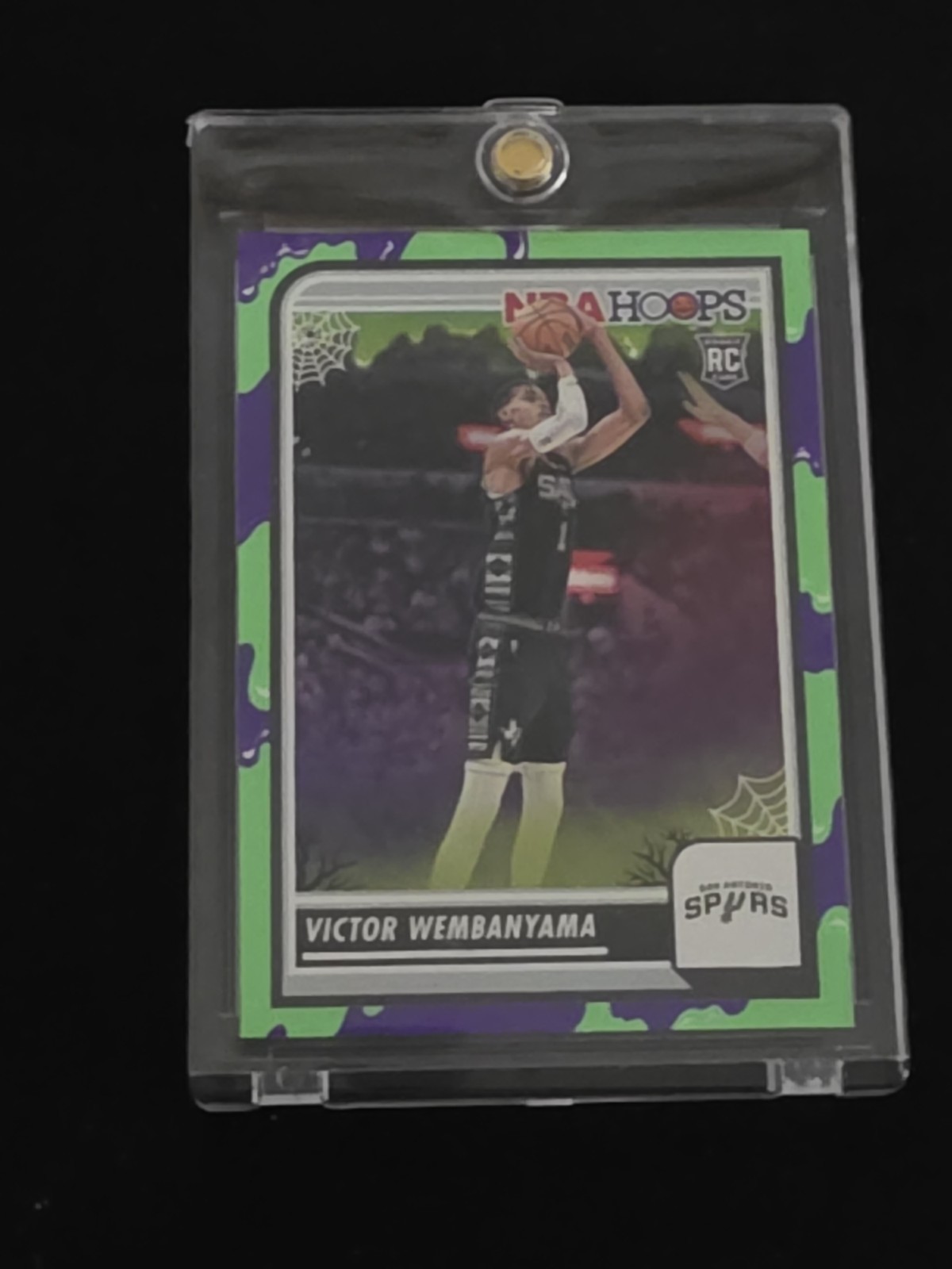 2023-24 Panini Haunted NBA Hoops Victor Wembanyama Rookie Slime Card # 108