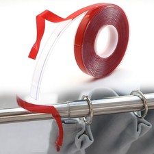LUTQ 105ft Drapery Rod Tape, Sliding Accessories, Smooth Silent Hard Surface