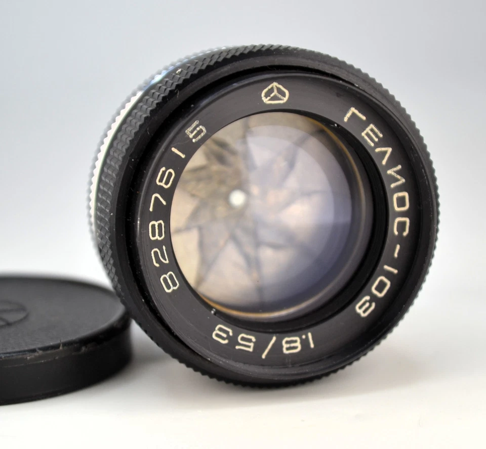 SERVICED! 1982 SOVIET USSR HELIOS-103 RANGEFINDER LENS f1.8/53 KIEV-4 MOUNT (7) - Image 2 of 4