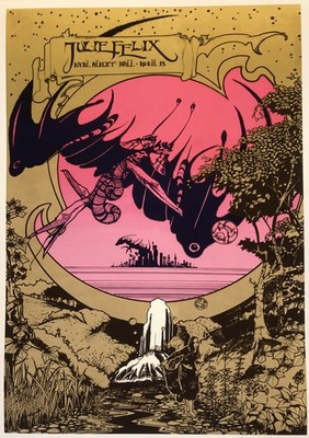 Hapshash poster print - Julie Felix at Albert Hall 1967 Signed by Nigel Waymouth