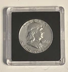1963 Ben Franklin 90% Silver Half Dollar - Final Year Minted - Excellent Coin