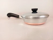Revere Ware 7 Inch Skillet Fry Pan Stainless Steel Copper Bottom With Lid