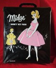 VTG 1963 Midge Case w/Doll, Clothes, Book & Accessories-Barbies Best Friend — photo 2