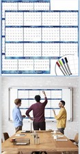 24 x 36 2026 Wall Calendar Dry Erase - Large Starry Sky Calendar Wet Dry Erase
