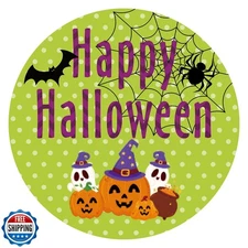 Alynta Happy Halloween Stickers - 2 Inch 60PCS Halloween Pumpkin 