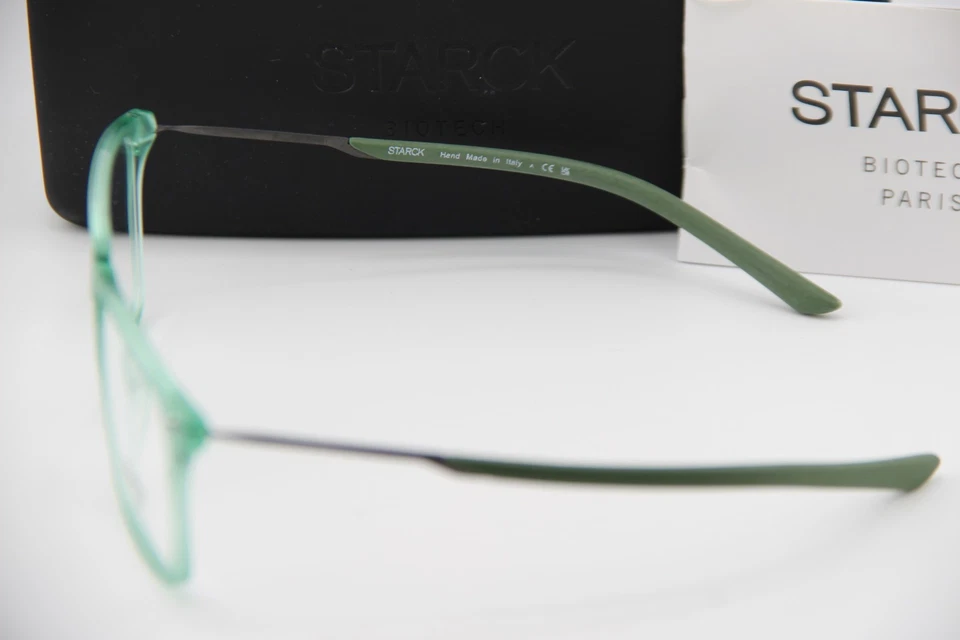 NOVO ÓCULOS STARCK EYES SH 3062M 0001 VERDE GUNMETAL ARMAÇÃO AUTÊNTICA 56-15 - Imagem 4 de 4