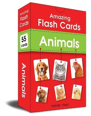 Amazing Flash Cards Animals by Wonder House Books (English) Paperback Book