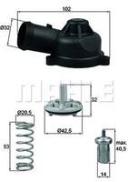 Mahle Ti 244 83D Thermostat KüHlmittel FüR Audi, Seat, Skoda, Vw