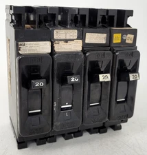 (Lot of 4) NEF213020 Federal Pacific 20 Amp Circuit Breaker - Next Day Option