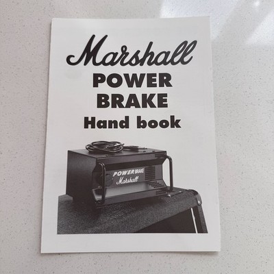 Vintage Marshall Verstärker Power Brake Original Handbuch Handbuch Gitarre NOS