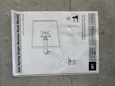 Single Monitor Arm Adjustable Monitor Mount Desk Stand for 15 to 32 inch Scre...