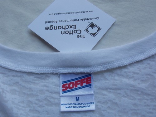 New ARIZONA AZ WILDCATS NCAA Junior Medium SOFFE S/S V-NECK BURNOUT TEE White - Picture 4 of 4