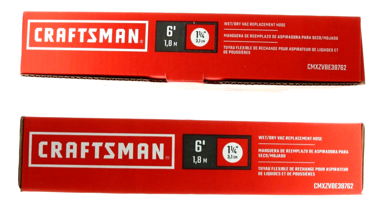 (2) Craftsman 11/4 in x 6FT Wet Dry Shop Vac Replacement Hose NEW eBay