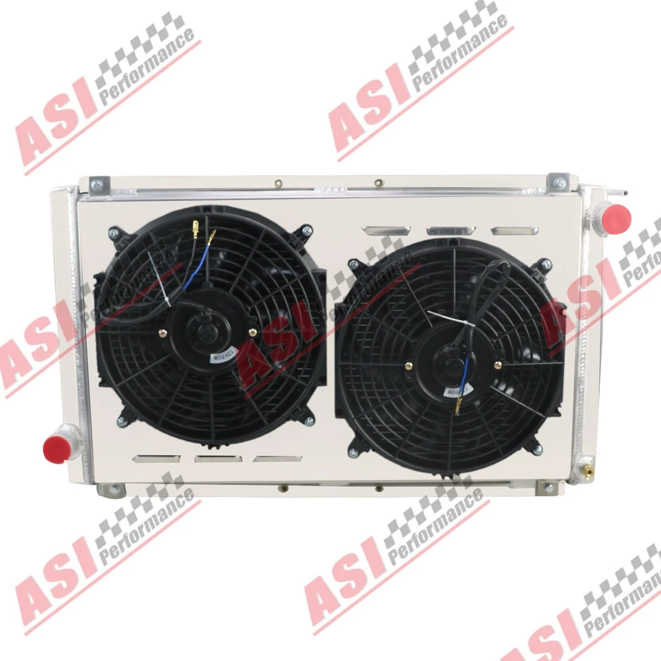 3 Row Radiator&Fan Shroud Fit 1992-2000 95 Subaru Impreza WRX STI RS GC8 Manual - Image 2 of 4