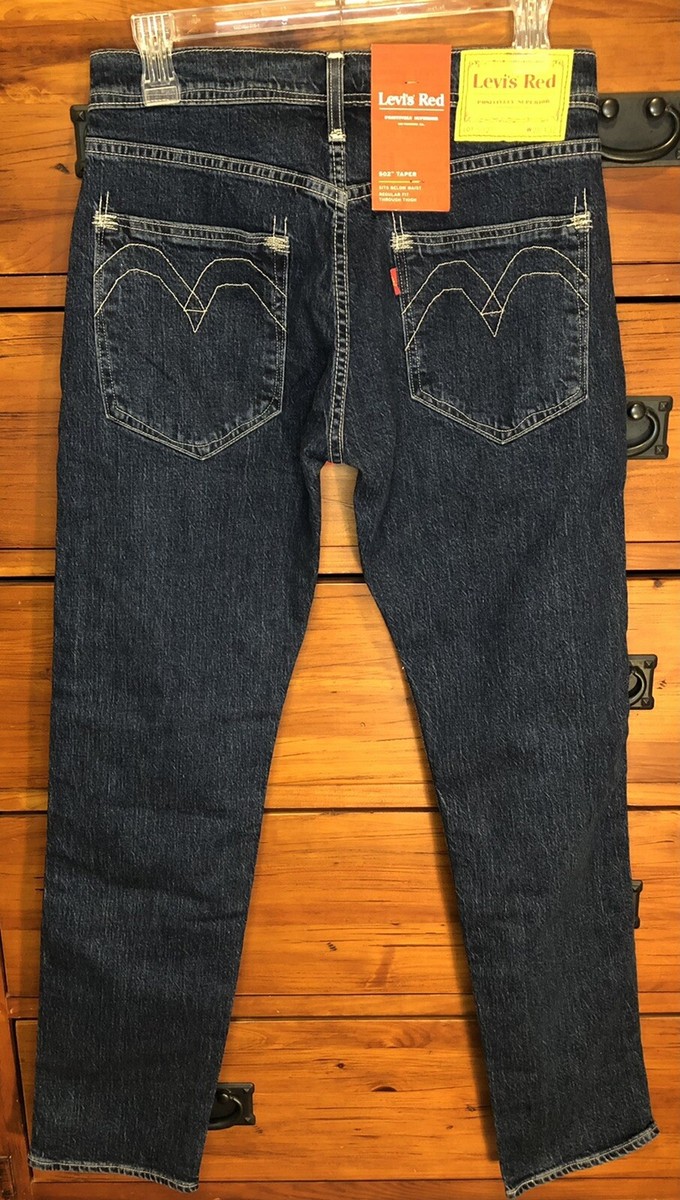 Levi's Red x Positively Superior 502 x Taper Jeans Selvedge Denim