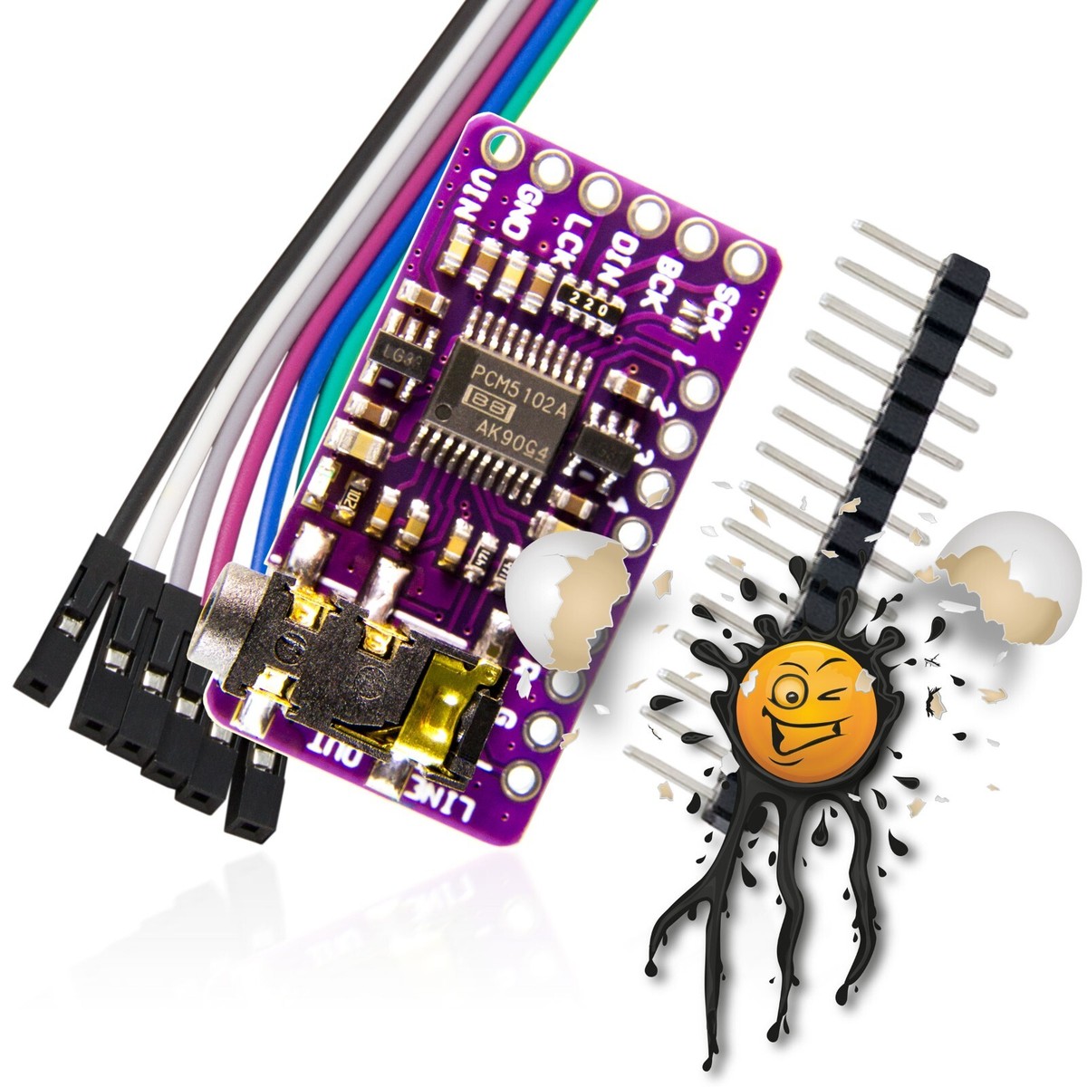 PCM5102A Module Convertisseur Numérique-analogique Stéréo [24 Bits - Foto 8