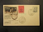Spain 1954 International Roller Hockey FDC w/ Event Poster Stamp - Z4023