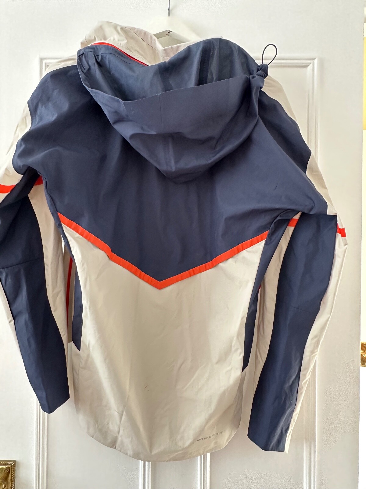 Nike Zonal Aeroshield jacket White/ Blue Hooded S Run… Gem