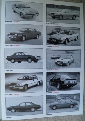 Mitsubishi Colt Vollsortiment Broschüre 1983. Preise und Spezifikationen. - Bild 2 von 2