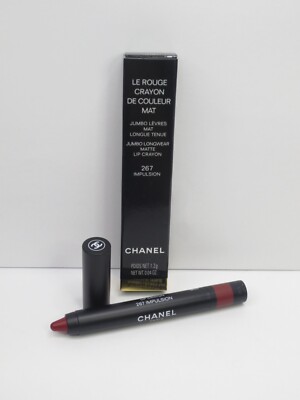 CHANEL LE ROUGE CRAYON JUMBO LONGWEAR LIP CRAYON #267 IMPULSION 0.04 OZ NWB
