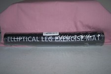 Under Desk Elliptical Mat Non-Slip 23'' x 16'' Black, Leg Exerciser Workout Mat