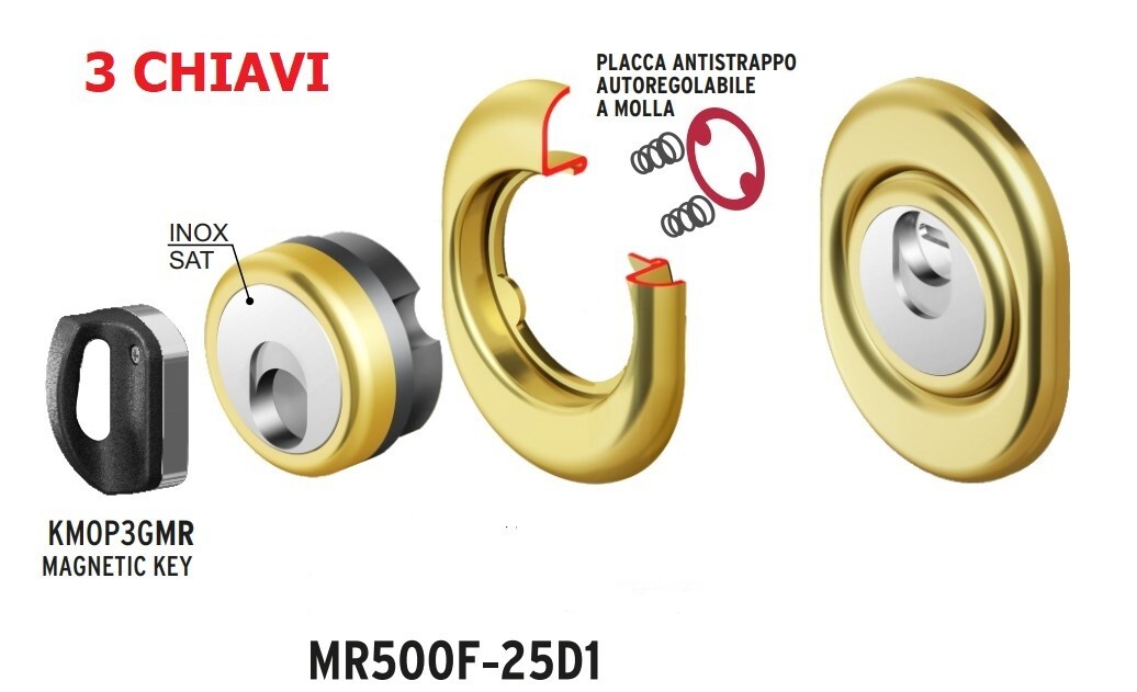 Scudo Magnetico DISEC MR500F: Mai più ladri in casa | 3 Chiavi