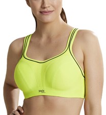 Panache Power Underwire Sports Bra 5021 - Black/Coral, Lime Zest  White