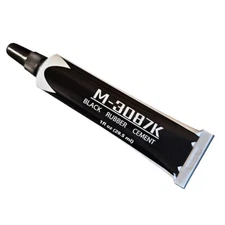 1 oz Pro-Grade Black Rubberized Speaker Repair Glue Adhesive - M3087K - BSC-Tube
