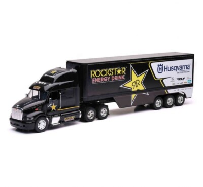 HUSQVARNA ROCKSTAR MOTOCROSS-TRUCK-MODELL. 1:32 DIRT BIKE TRUCK. Einheit & Anhänger!