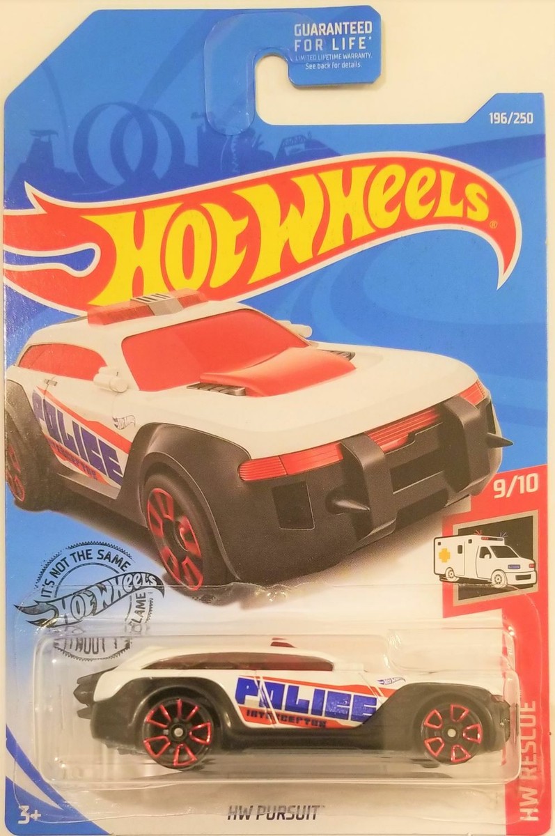 Hot Wheels EMERGENCY PURSUIT ピックアップトラック Hot Wheels - 2019 HW Rescue 9/10 HW Pursuit 196/250 (BBFYG88) | eBay