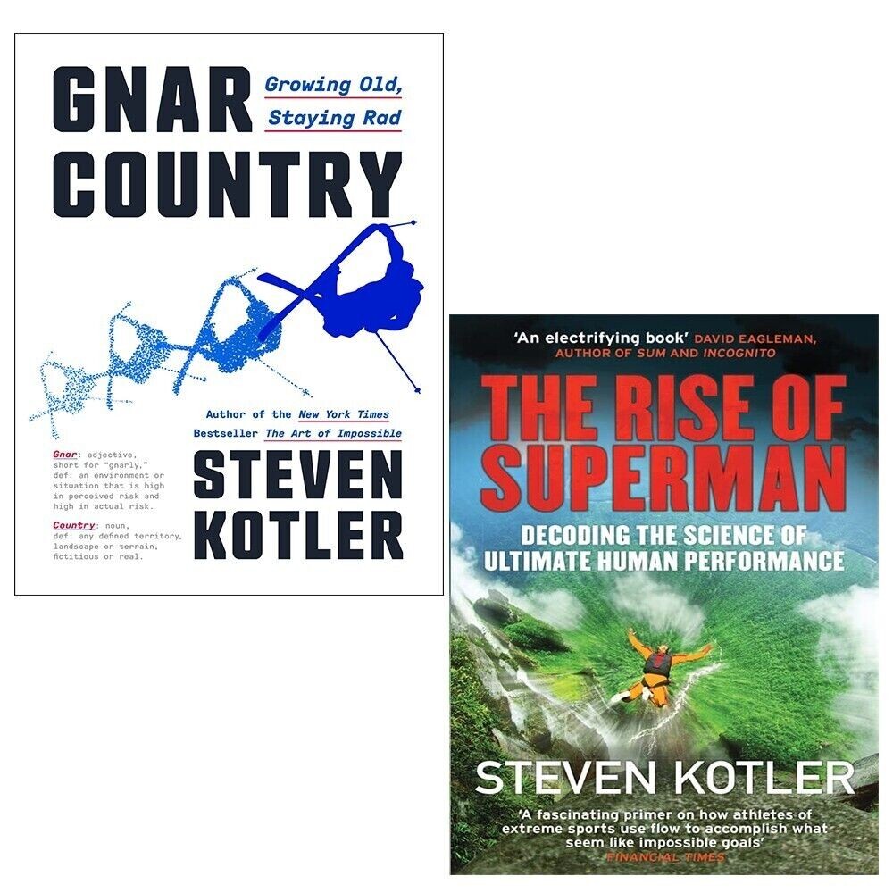 Steven Kotler Collection 2 Books Set Rise of Superman,Gnar Country Paperback NEW