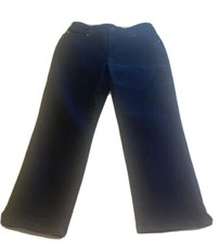 Chicos Jeans Womens Sz 1 So Slimming Straight Denim Pants Dark Wash Blue
