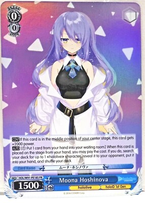 Englische Weiss Schwarz Hololive Id 1st Gen Moona Hoshinova Hol / W91-PE18S Pr