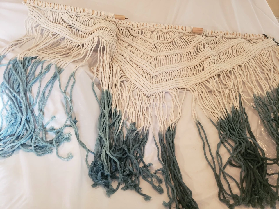 Chic Nest Macramé Wall Hanging. Boho Chic. Statement Piece! Artistic. Hand Craft - Image 4 of 4