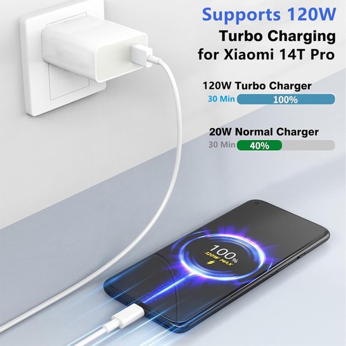 Für Xiaomi 120W Schnell Ladegerät Netzteil 6A USB-C Kabel Redmi Note10/11/12Pro - Zdjęcie 15 z 17