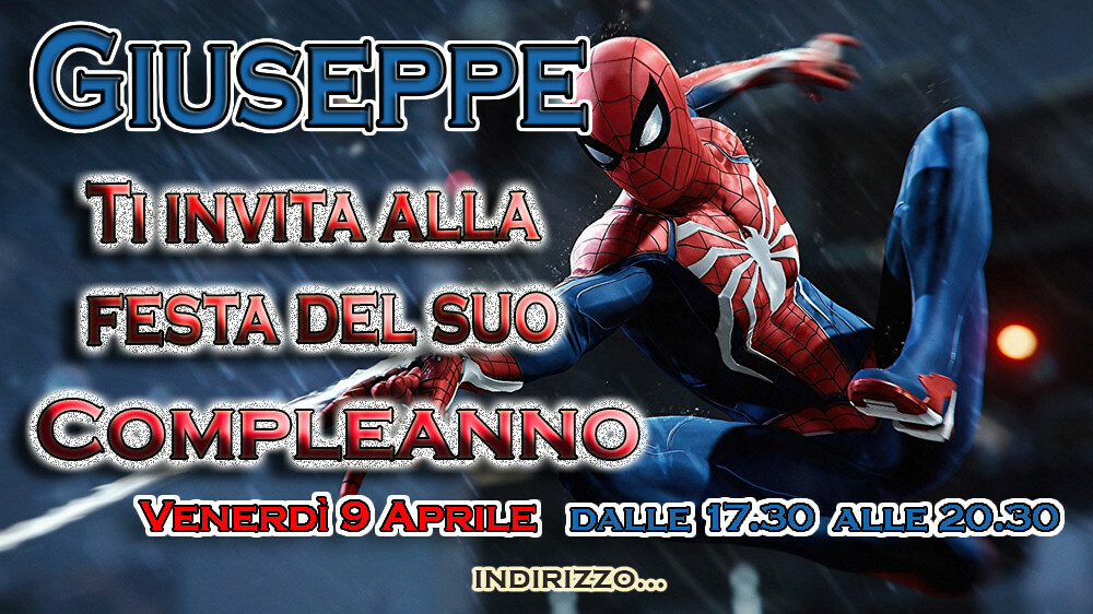 Biglietto Di Compleanno Personalizzato Spiderman Avengers Marvel Con - Foto 6