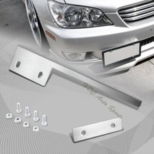 Jdm Style Brush Silver Aluminum Front License Plate Mount Relocate Bracket Bar Jdm Style Brush Silver Aluminum Front License Plate Mount Relocate Bracket Bar