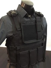 body armor Plate  Carrier M L XL 2XL 3XL Black Concealable
