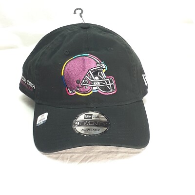Cleveland Browns 9Twenty New Era 2024 Crucial Catch Intercept Cancer Adj Hat NWT