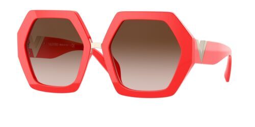 NEW VALENTINO SUNGLASSES VLS-178D HAVANA ORANGE/BROWN OVAL  display picture 1