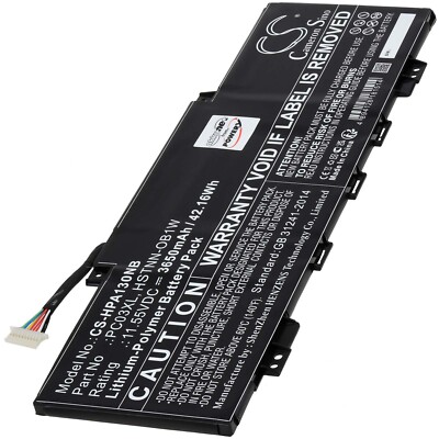 Akku für HP Pavilion Aero 13-be0168AU Laptop 11,55V 3650mAh/42Wh Li-Polymer Schw