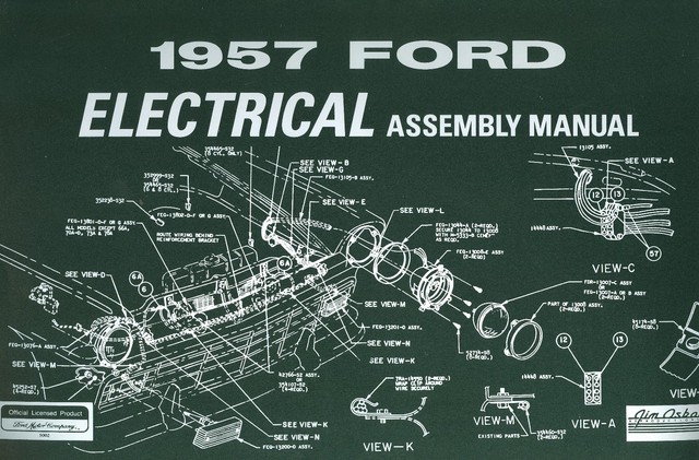 1958 FORD CAR (FULL SIZE)/RANCHERO ELECTRICAL ASSEMBLY MANUAL | eBay