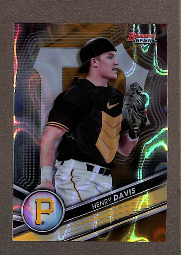 2022 Bowman's Best Top Prospects Gold Lava Refractor #TP-21 Henry Davis /75