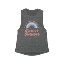 Science Believer Flowy Scoop Muscle Tank