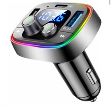 LIHAN USB C Bluetooth Adapter for Car, AUX Wireless FM Radio Transmitter,...