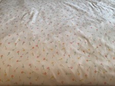 White Baby Soft Fabric With Small Flowers 4 Yards