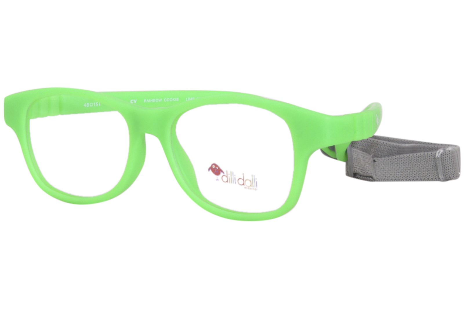 Оправа для очков Dilli Dalli Rainbow-Cookie в молодежной оправе цвета лайма с полной оправой 48 мм