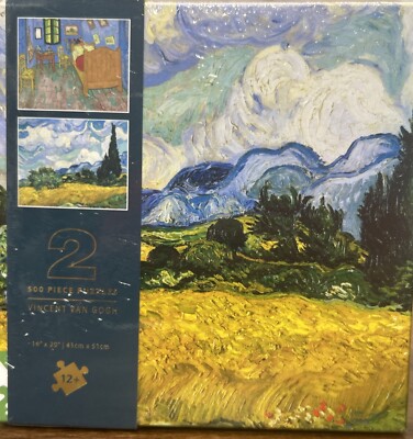 Vincent Van Gogh 2 Puzzles 500 Pieces each Real Pieces Of Art